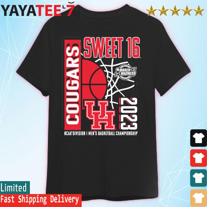 Official Houston Cougars Sweet 16 march madness 2023 NCAA Division I men's Basketball Championship shirt