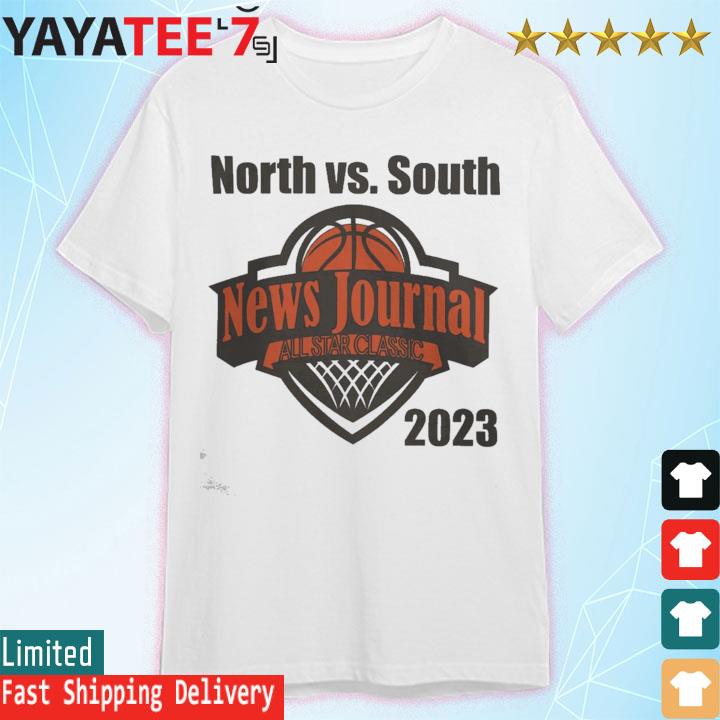 Official north vs South 2023 Commemorative T-Shirt 44th News Journal All-Star Shirt