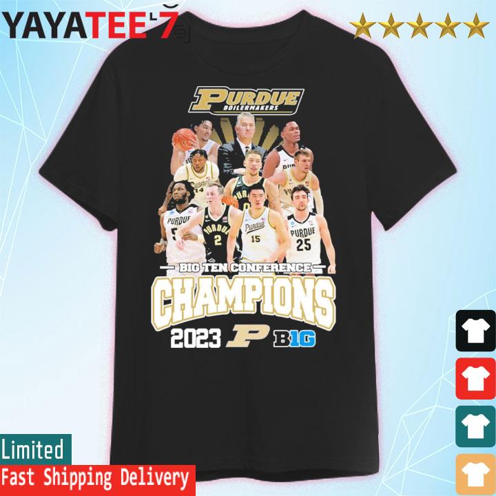 Official Purdue boilermakers players 2023 big ten conference champions shirt
