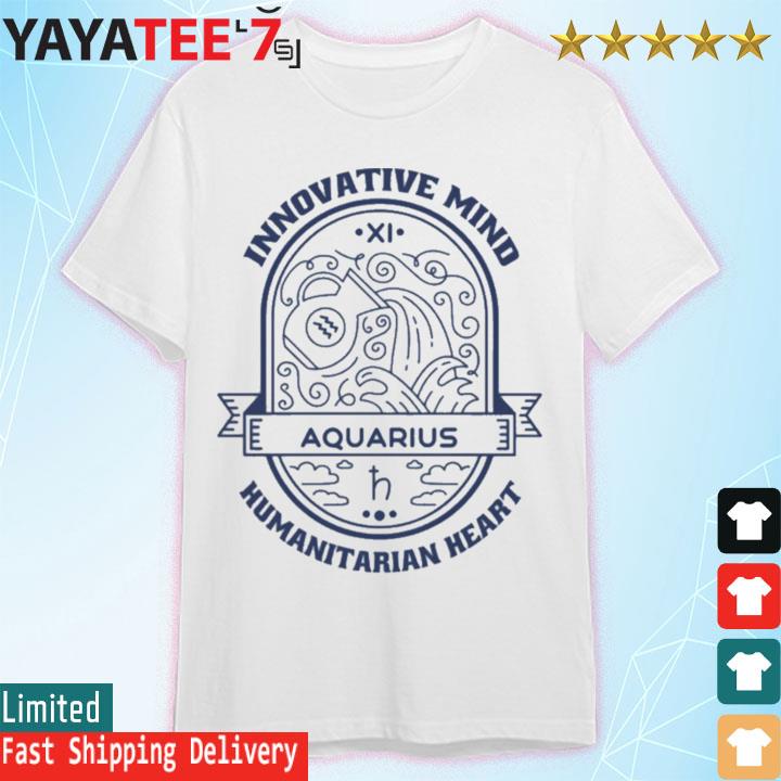Scripts Of Aquarius Symbol Tee Shirt
