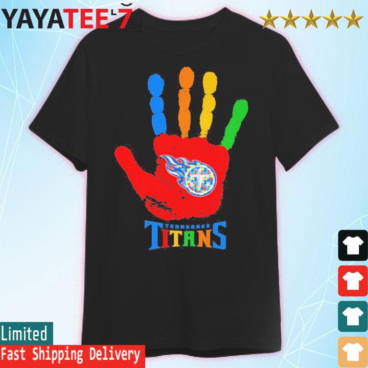 Tennessee Titans NFL Special Fearless Against Autism Hands Design Hoodie T  Shirt - Growkoc