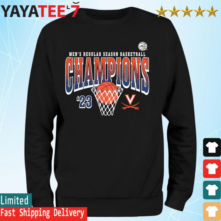 Nice virginia cavaliers black 2023 acc men's basketball regular season champions  shirt, hoodie, longsleeve tee, sweater