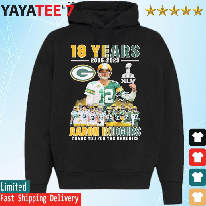 Aaron Rodgers Green Bay Packers signature retro shirt, hoodie, sweater,  long sleeve and tank top