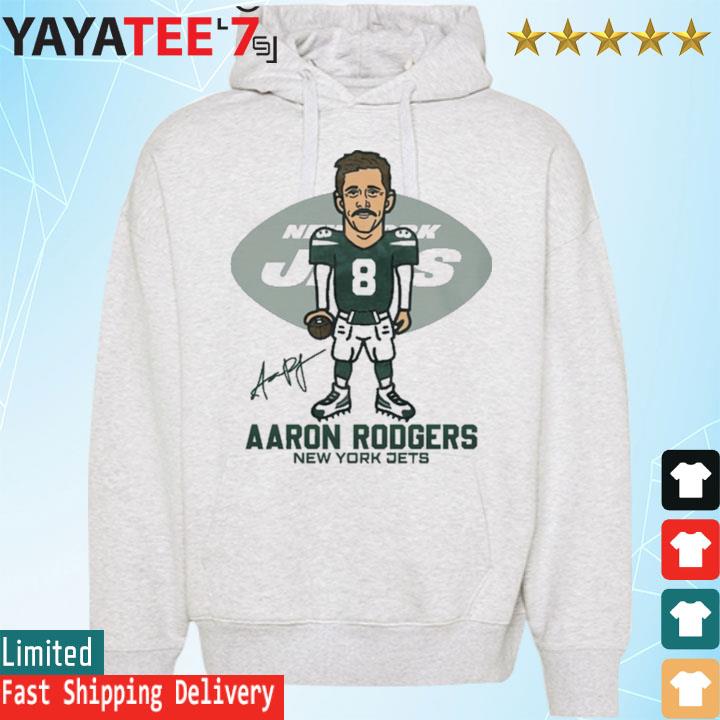 8 Aaron Rodgers New York Jets signature shirt, hoodie, sweater