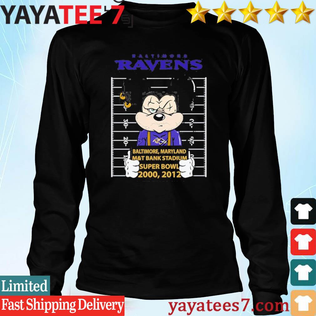 I Love The Ravens Mickey Mouse Baltimore Ravens Youth Hoodie 