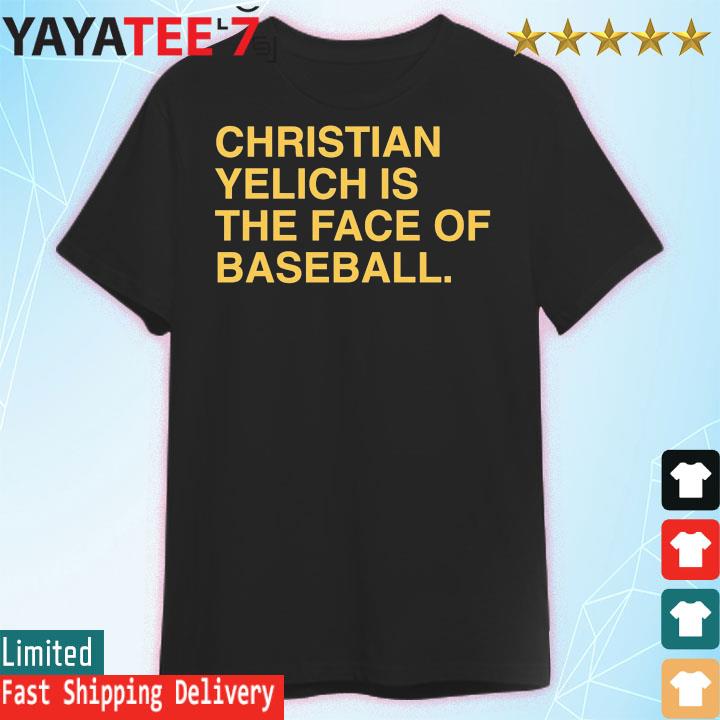 Christian yelich is the face of baseball shirt, hoodie, sweater, long  sleeve and tank top