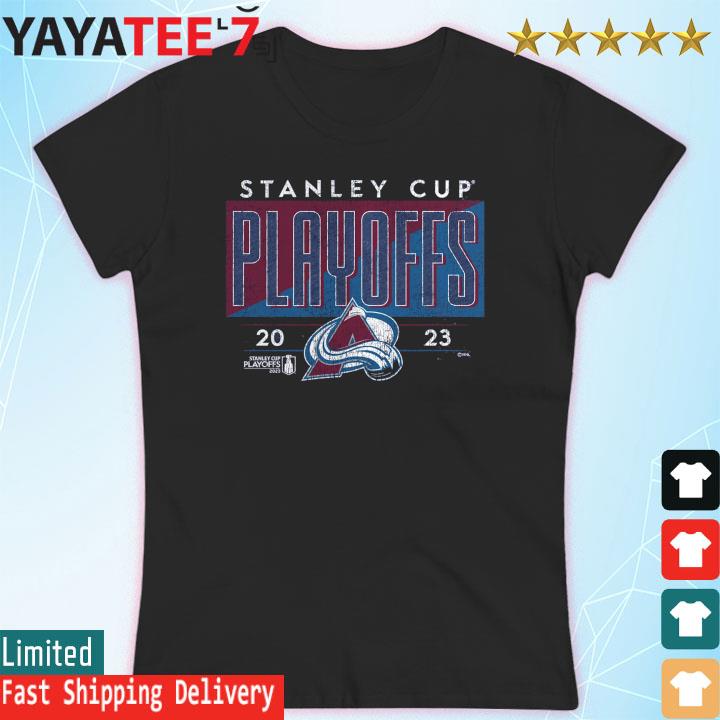 Colorado Avalanche Stanley Cup Playoffs 2023 T Shirt Navy - WBMTEE
