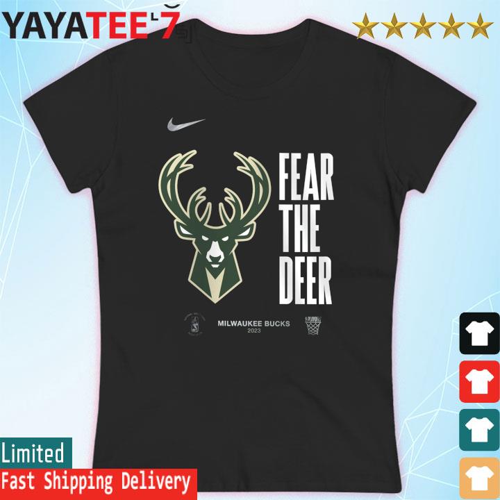 Official Milwaukee Bucks Nike Fear The Deer 2023 NBA Playoffs Shirt,  Sweater, Hoodie And Ladies Tee