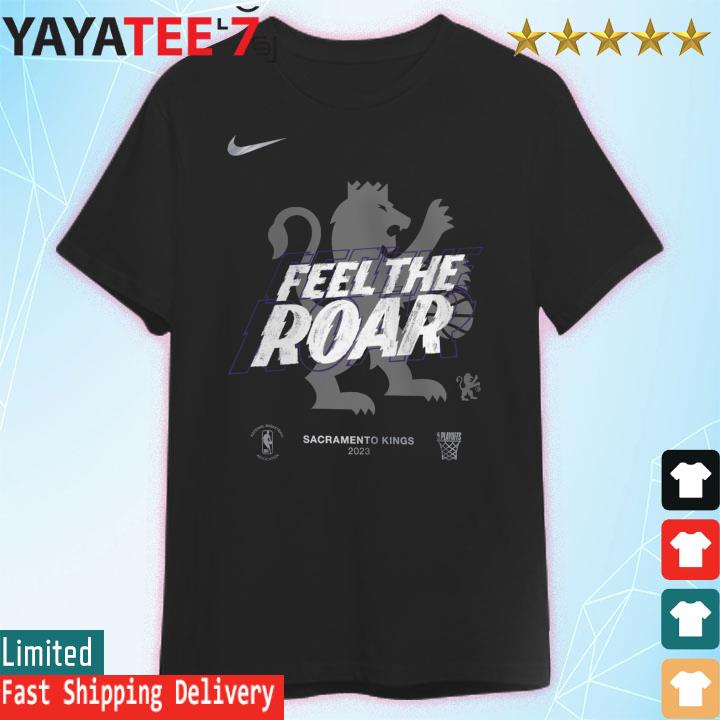 Feel The Roar Sacramento Kings Nike 2023 NBA Playoffs Mantra T-Shirt