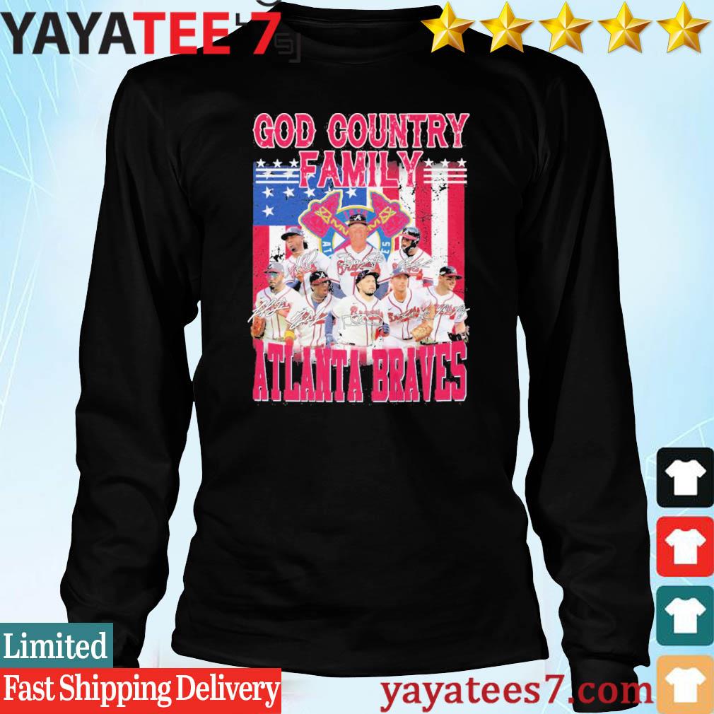 God country family Atlanta Braves signatures shirt, hoodie, sweater, long  sleeve and tank top