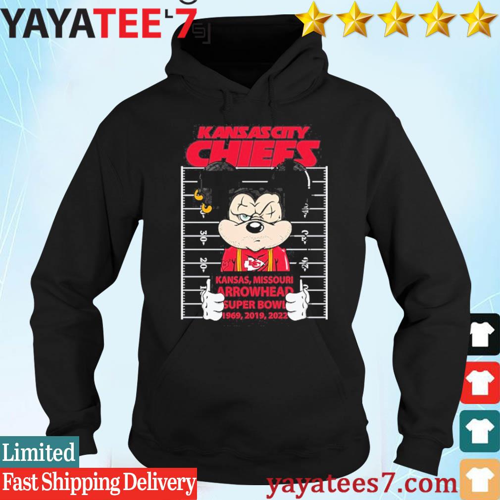 Kansas City Chiefs Mickey Mouse Kansas Missouri Arrowhead Super Bowl 1969  2019 2022 Shirt, hoodie, sweater, long sleeve and tank top