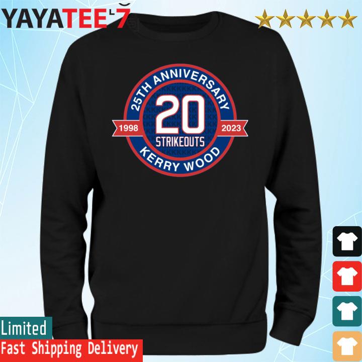 Official Kerry Wood 25th Anniversary 1998 2023 20 Strikeouts Shirt