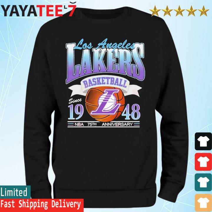 Los Angeles Lakers Basketball Since 1948 NBA 75th Anniversary LAL Fan  Unisex T-Shirt, hoodie, sweater, long sleeve and tank top