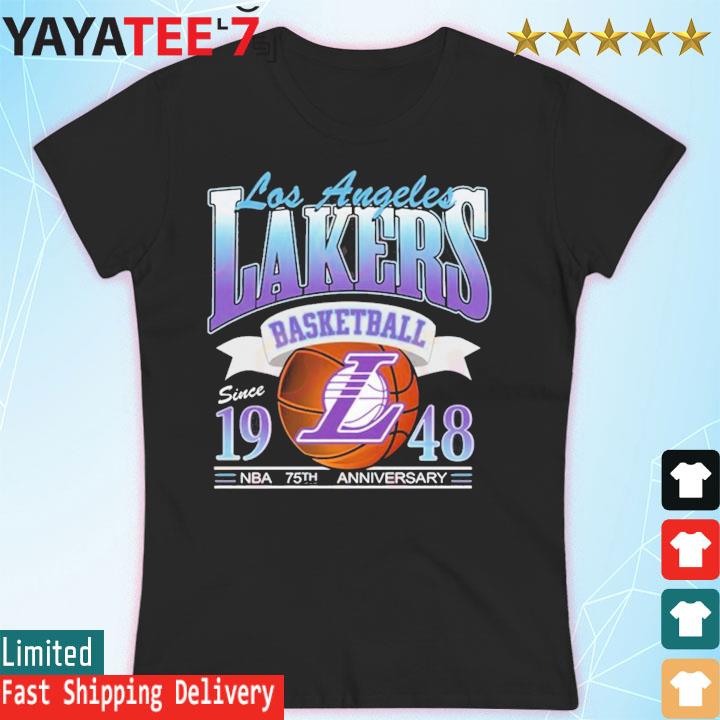 Los Angeles Lakers Basketball Since 1948 NBA 75th Anniversary LAL Fan  Unisex T-Shirt, hoodie, sweater, long sleeve and tank top