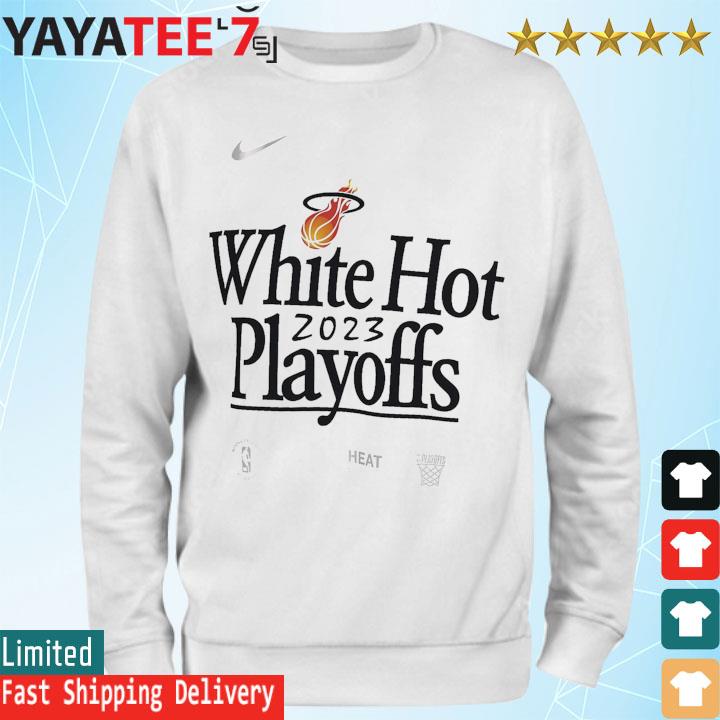 Men's Miami Heat Nike White 2023 NBA Playoffs Mantra T-Shirt