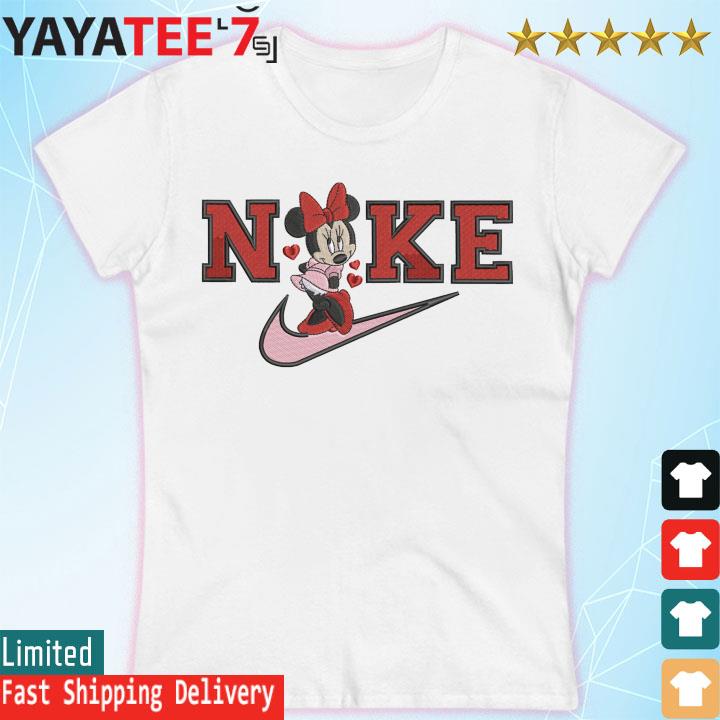 observación Ilegible Sur Minnie Mouse Nike Embroidery shirt, hoodie, sweater, long sleeve and tank  top