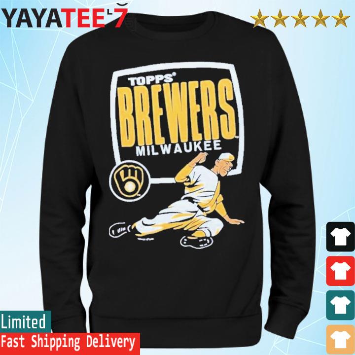 Topps Milwaukee Brewers baseball shirt, hoodie, sweater, long