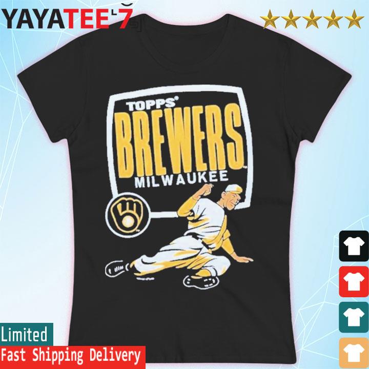 Official mlb x topps milwaukee brewers T-shirt, hoodie, tank top, sweater  and long sleeve t-shirt