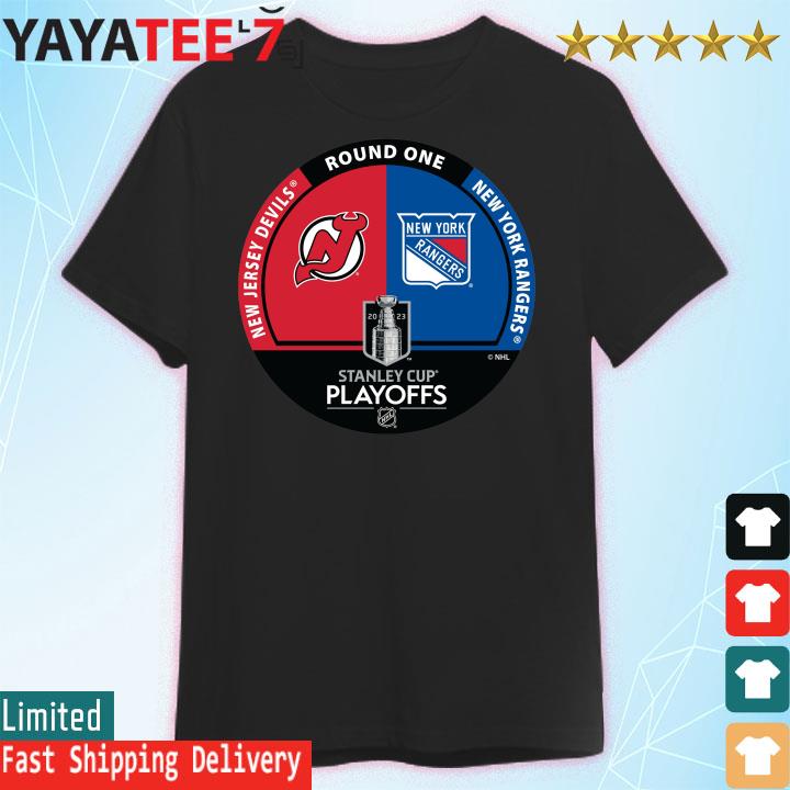 Round One New Jersey Devils Vs New York Rangers Nhl 2023 Playoffs Shirt,  hoodie, sweater and long sleeve