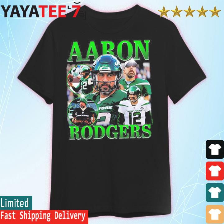 Nfl Aaron Rodgers Classic 90s Graphic Tee New York Jets Shirt