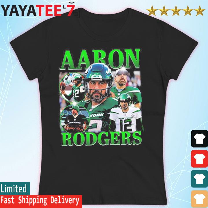 Nfl Aaron Rodgers Classic 90s Graphic Tee New York Jets Shirt