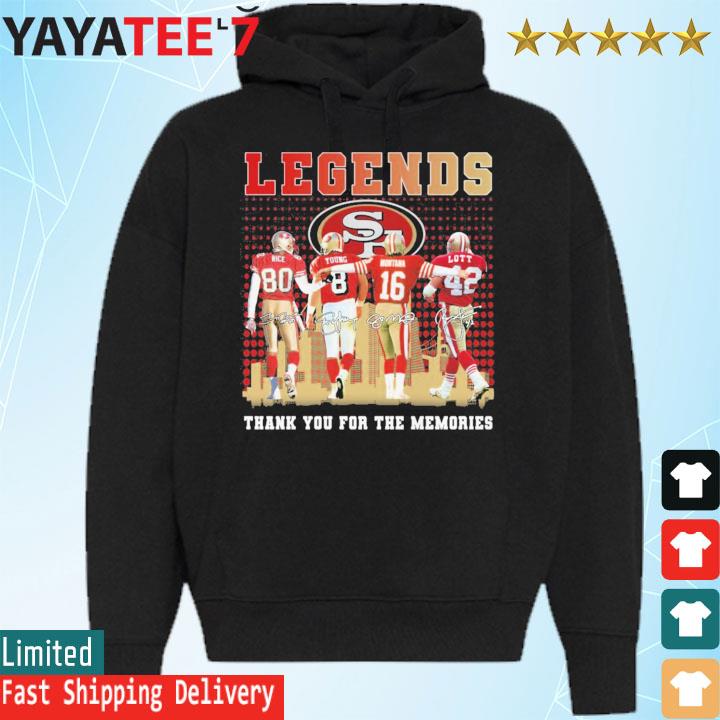 San Francisco 49ers Legends players signatures shirt, hoodie, sweater, long  sleeve and tank top