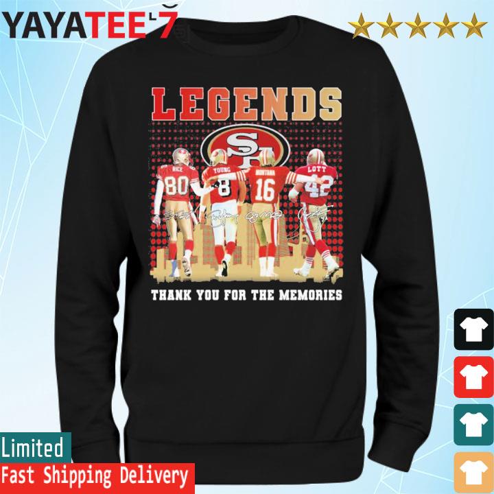 San Francisco 49ers Legends Thank You For The Memories Shirt