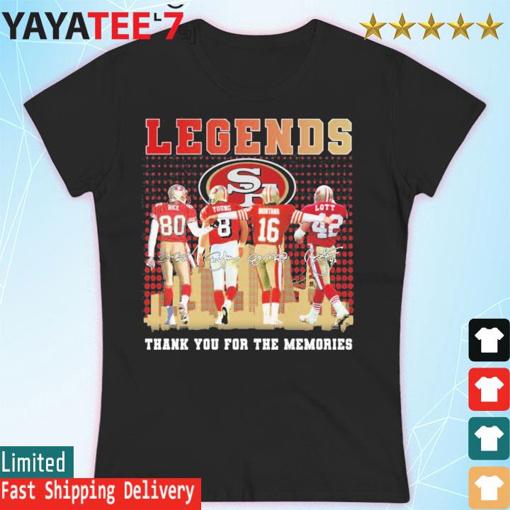 San Francisco 49ers Legends Players 2023 Signatures shirt, hoodie