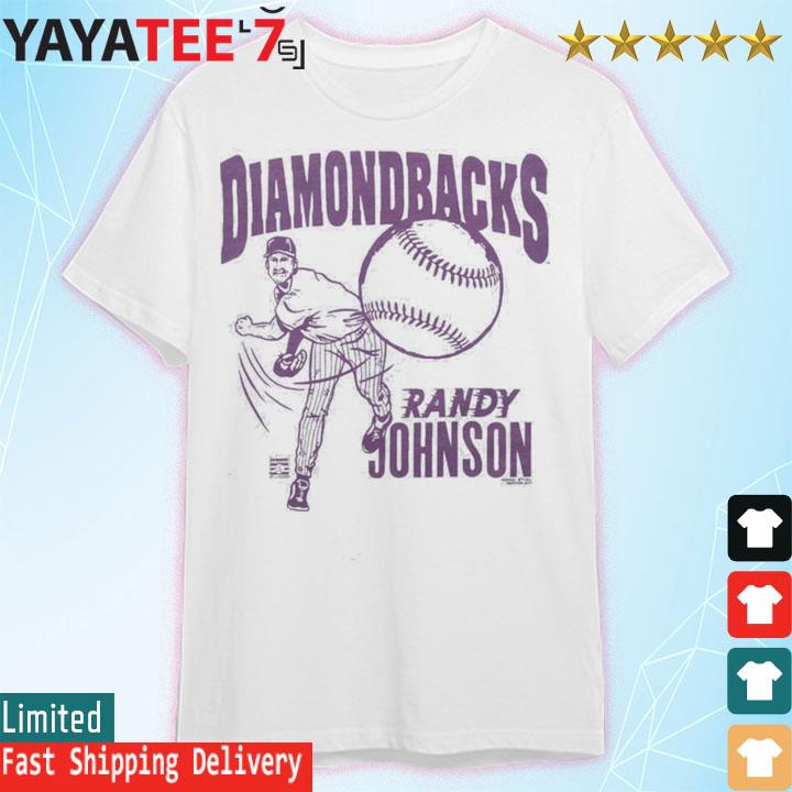 Arizona Diamondbacks Randy Johnson Retro Shirt White Mens Tee Shirt