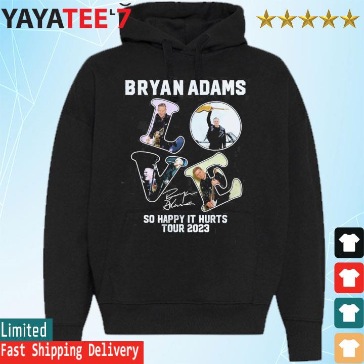Bryan Adams so happy it hurts tour 2023 signature shirt