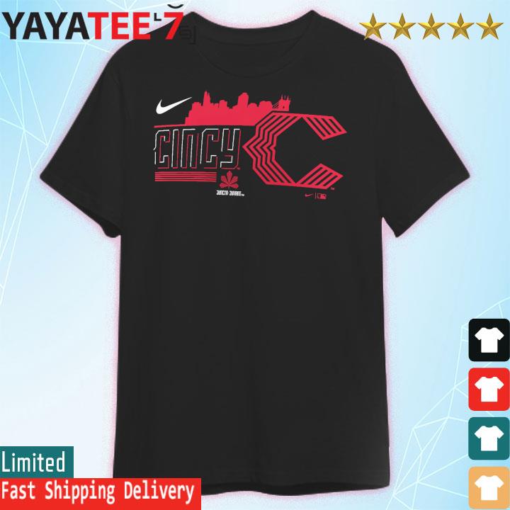 Nike Black Cincinnati Reds 2023 City Connect Tri-blend T-shirt for