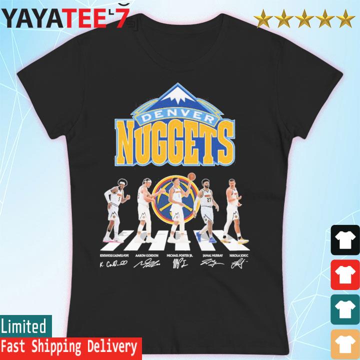 Cheap The Denver Nuggets Abbey Road T Shirt, Signature Of Member