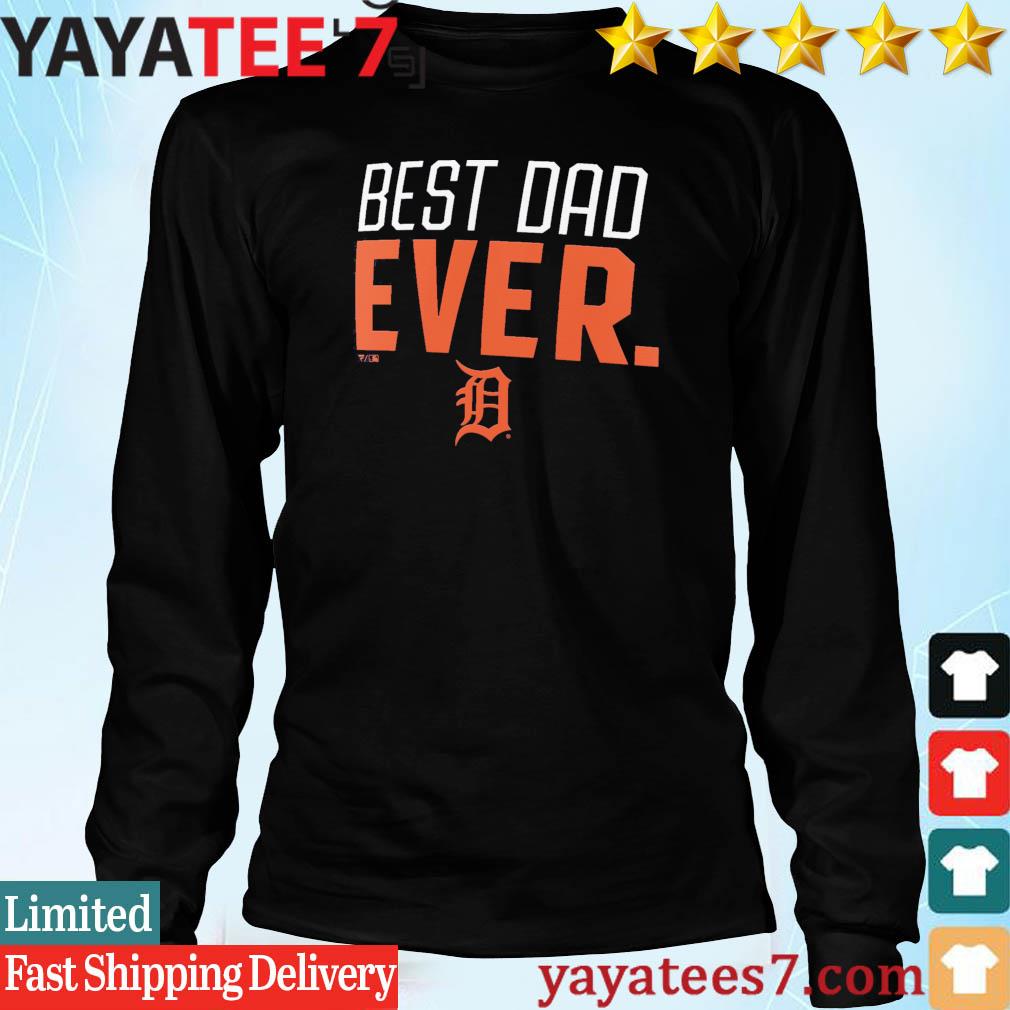 Detroit Tigers Best Dad Ever Logo Father's Day T-Shirt