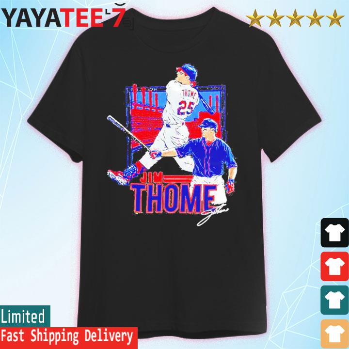 Official cleveland jim thome signature jersey T-shirts, hoodie, tank top,  sweater and long sleeve t-shirt