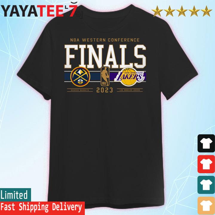 Nba 2023 Western Conference Finals Match Up Denver Nuggets Vs Los Angeles Lakers  T-shirt