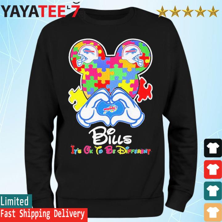 I Love The Bills Mickey Mouse Buffalo Bills Sweatshirt 