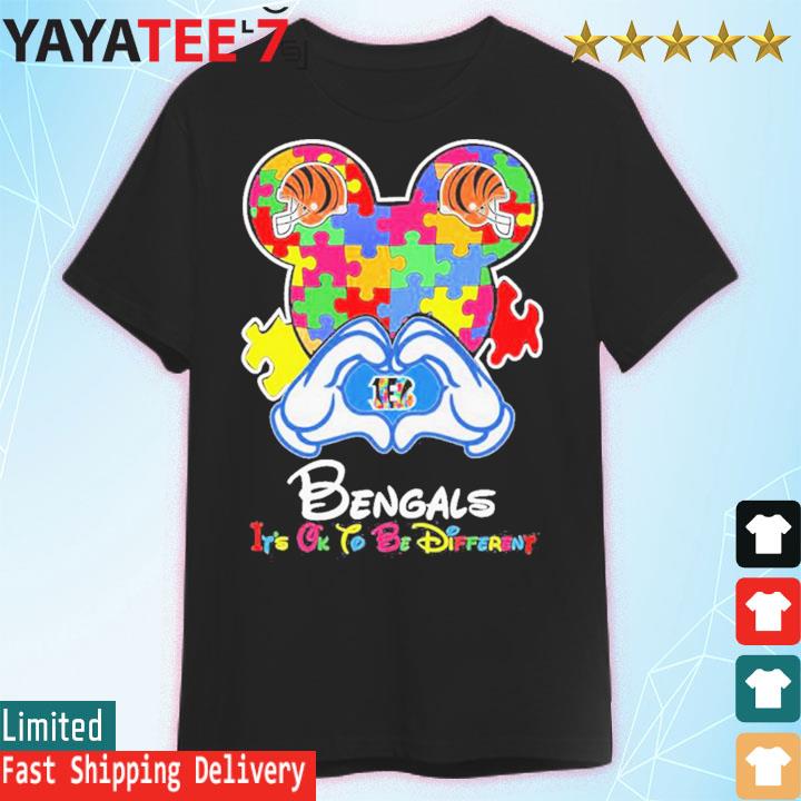 I Love The Bengals Mickey Mouse Cincinnati Bengals T-Shirt - T-shirts Low  Price