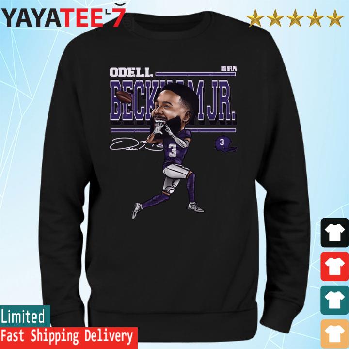 Odell Beckham Jr. Baltimore Cartoon signature shirt, hoodie