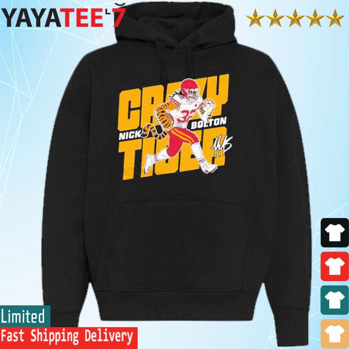 Official Nick Bolton Crazy Tiger Shirt, hoodie, sweater, long sleeve and  tank top