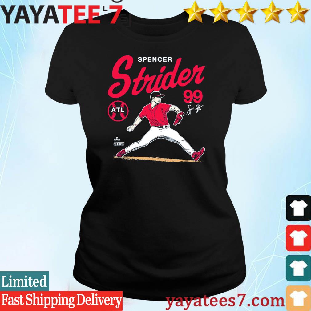 Spencer Strider Kids T-Shirt - Tri Gray - Atlanta | 500 Level Major League Baseball Players Association (MLBPA)