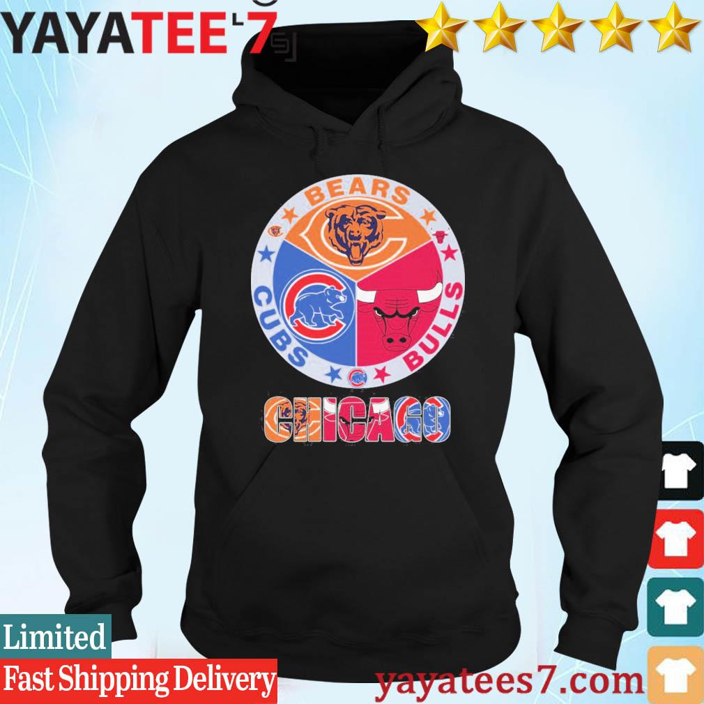 Official Logo Chicago bears chicago bulls chicago blackhawks and Chicago  Cubs shirt, hoodie, sweater, long sleeve and tank top