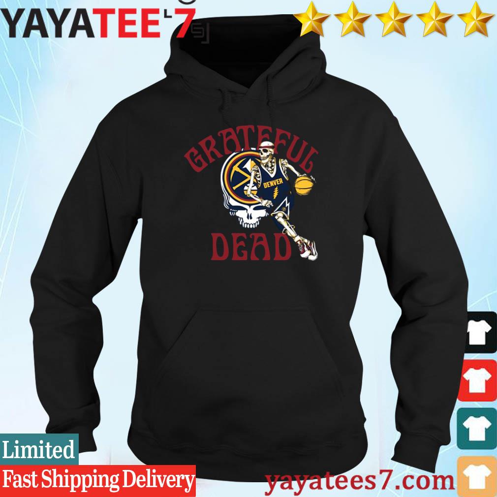 Grateful Dead Denver Nuggets Skull Skeleton shirt, hoodie, sweater, long  sleeve and tank top