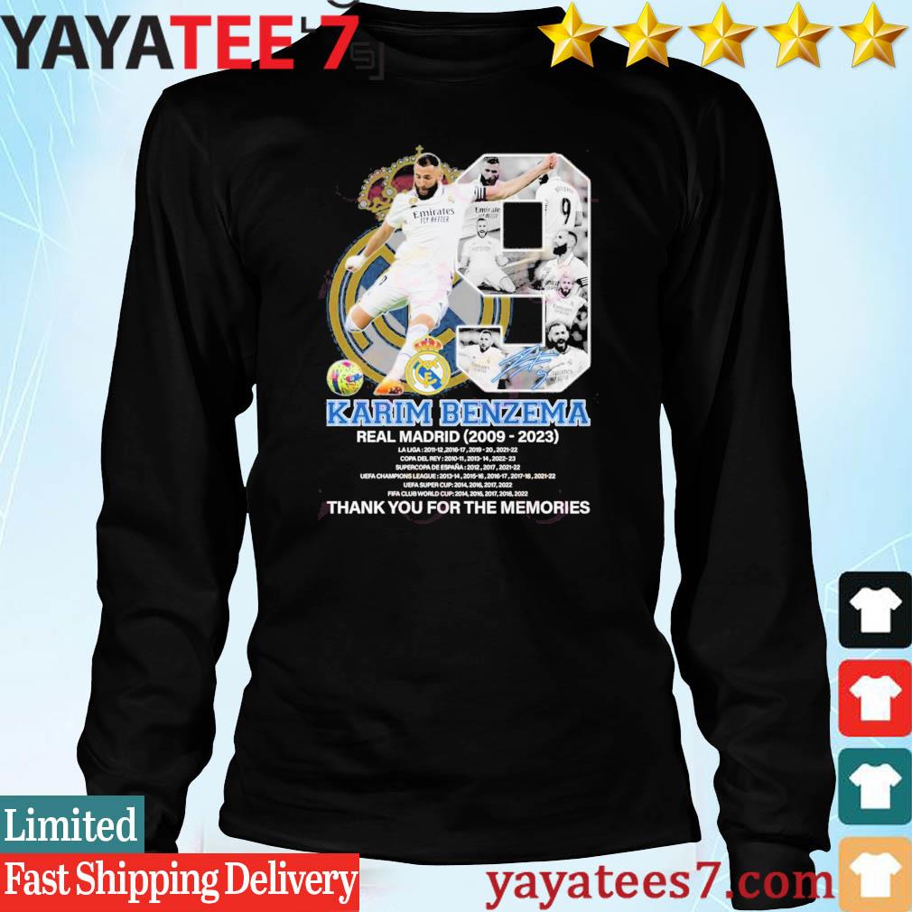 Karim Benzema Real Madrid 2009 - 2023 Thank You For The Memories T-Shirt -  Limited Edition - Torunstyle