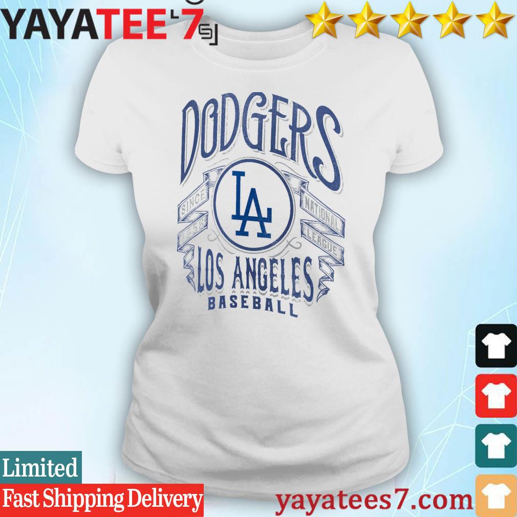 Los Angeles Dodgers Rucker Collection Distressed Rock T-Shirt