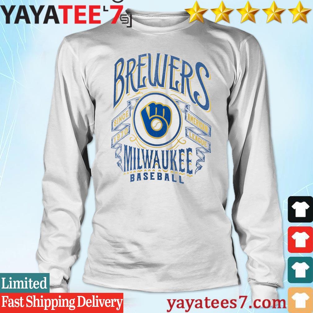 Official milwaukee Brewers Rucker Collection Distressed Rock T