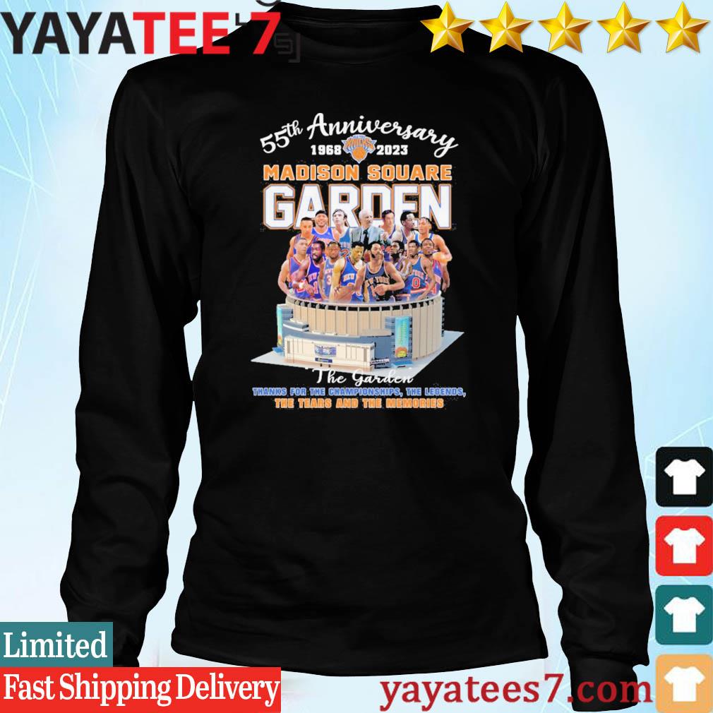 Best new York Rangers and New York Knicks 55th anniversary 1968 2023  Madison Square Garden shirt, hoodie, sweater, long sleeve and tank top