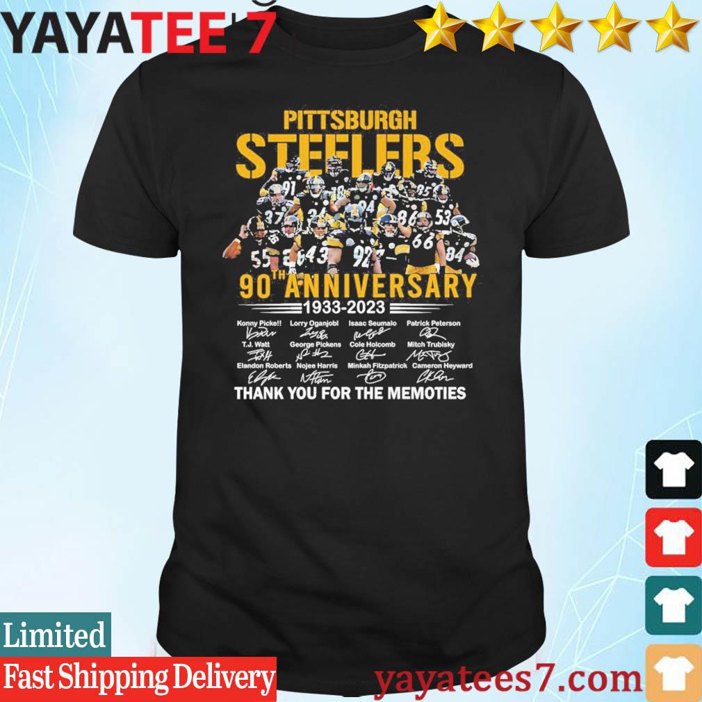 1933-2023 Pittsburgh Steelers 90th Anniversary Thank You For The