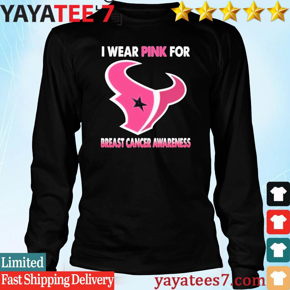 Houston Texans I Wear Pink For Breast Cancer Awareness Shirt