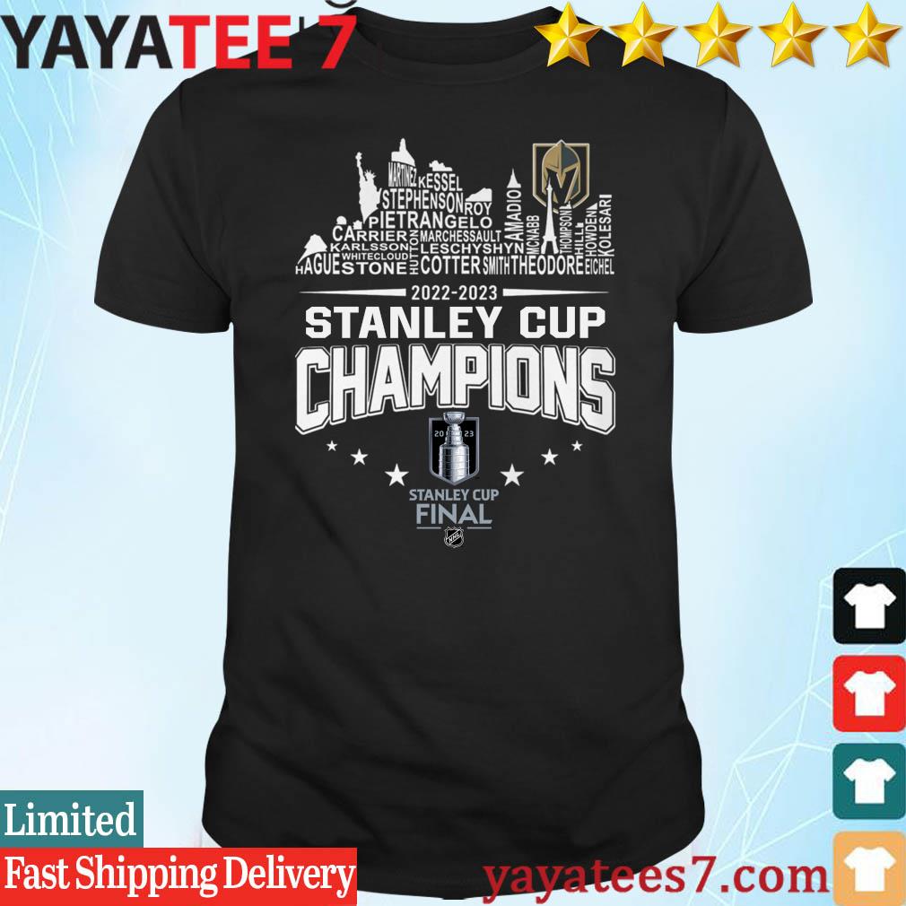 Official Vegas Golden Knights Players Names City Skyline 2023 Stanley Cup  Champions Shirt, hoodie, sweater, long sleeve and tank top