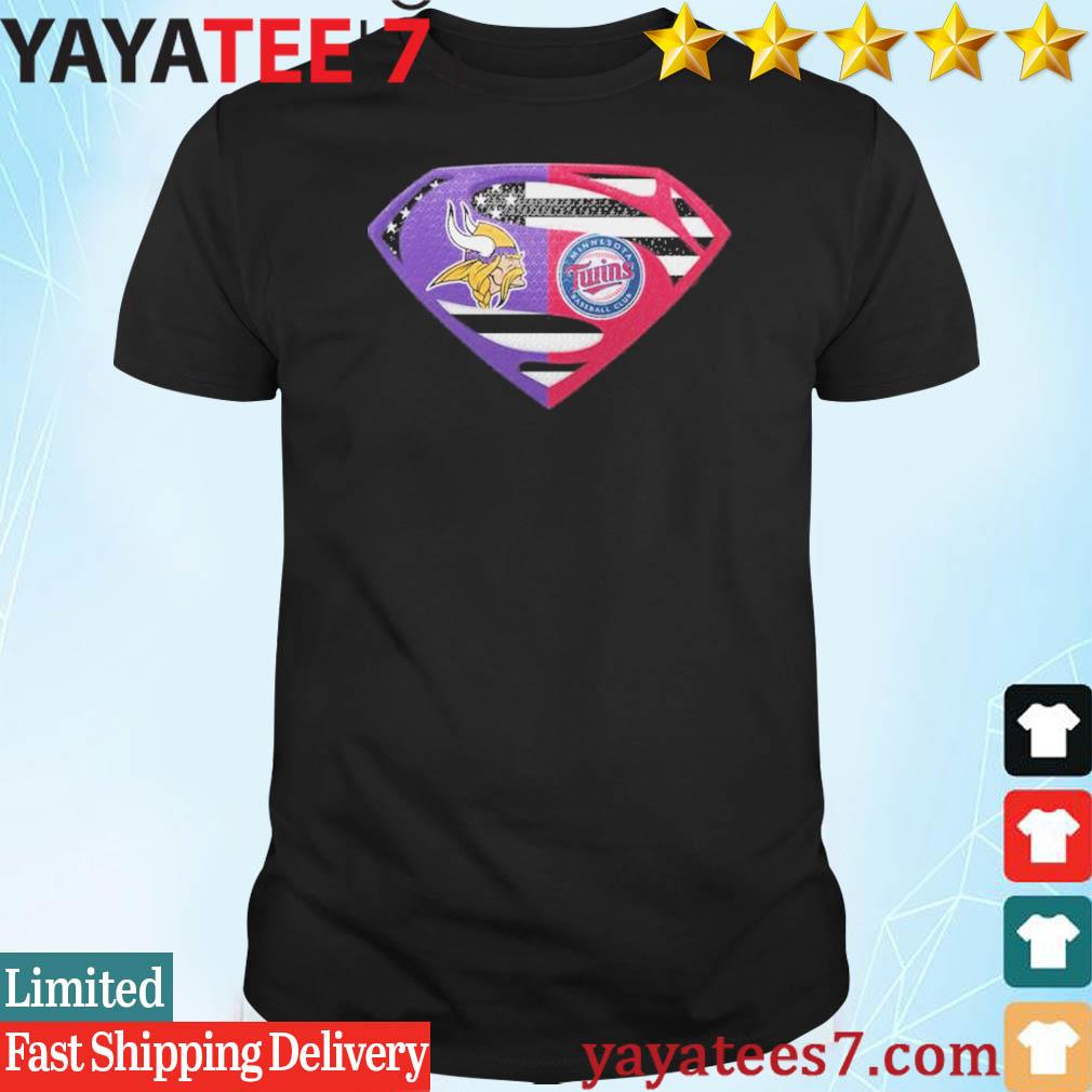 Vikings Minnesota Twins Superman retro shirt